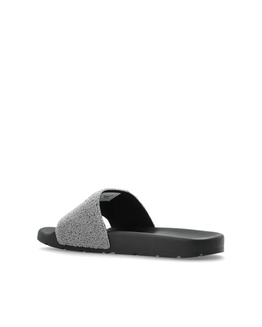 Off-White c/o Virgil Abloh Gray Arrow Terry' Slides for men
