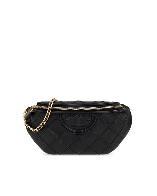 Tory Burch Black Belt Bag 'Fleming Soft'