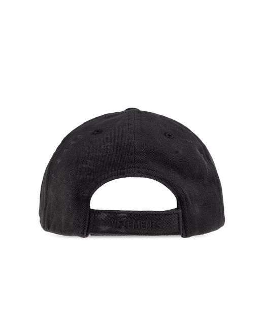 Vetements Black Baseball Cap
