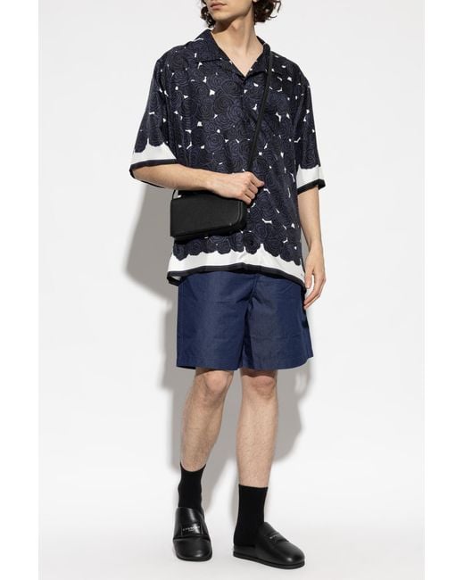 Givenchy Blue Shorts With Logo for men