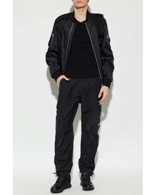Moose Knuckles Black Bomber Jacket for men