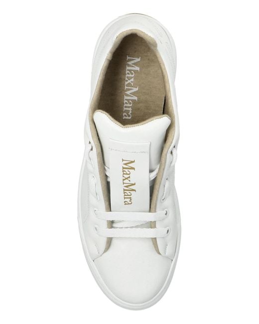 Max Mara White 'Maxiv' Sports Shoes