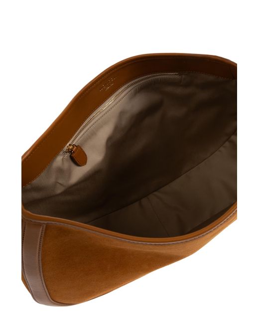 Alexander McQueen Brown 'T-Bar' Shoulder Bag