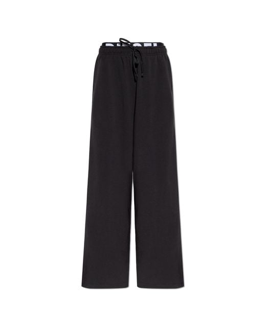 DIESEL Black Trousers 'Leslie-D-Pop'