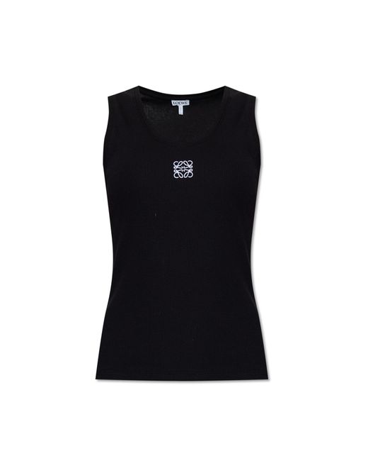 Loewe Black Tank Top With Logo