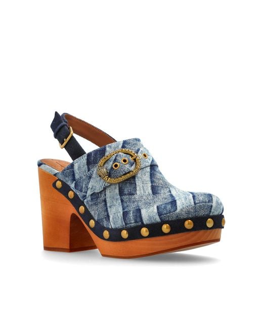 Kurt Geiger Blue Platform Shoes "Mayfair"