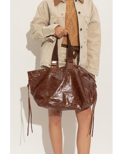Isabel Marant Brown "Wardy" Shopper Bag
