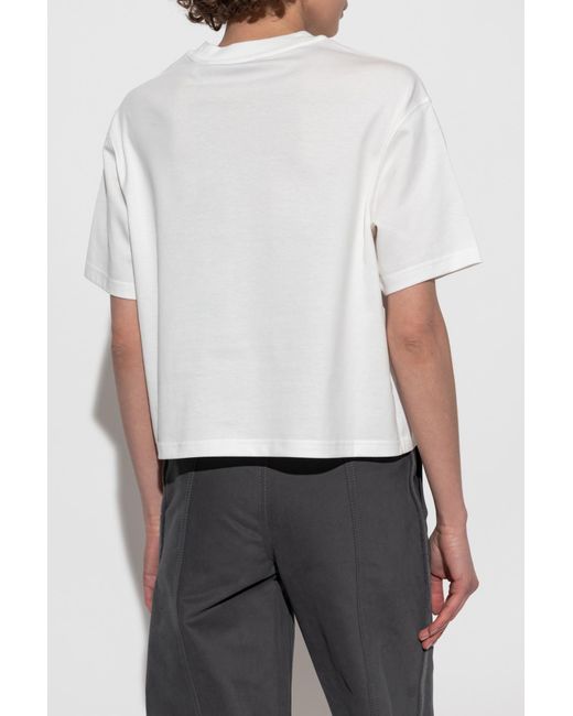 Burberry White T-Shirt With Logo