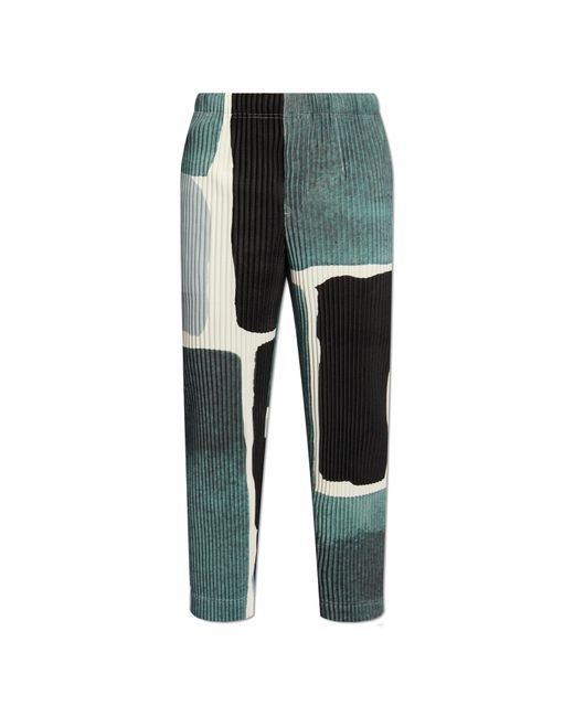 Homme Plissé Issey Miyake Multicolor Pleated Trousers By for men