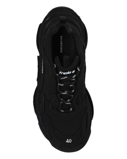 Balenciaga Black Triple S Sneakers,