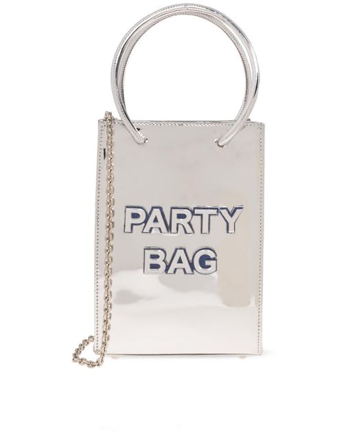 Sophia Webster White 'party Bag Micro' Shoulder Bag,