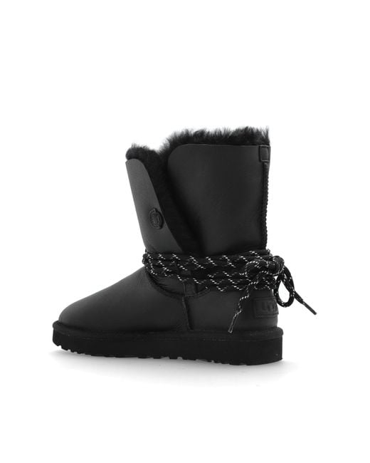 Ugg Black Snow Boots 'W Bailey Tie'