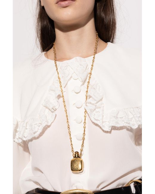 Chloé Metallic Brass Necklace
