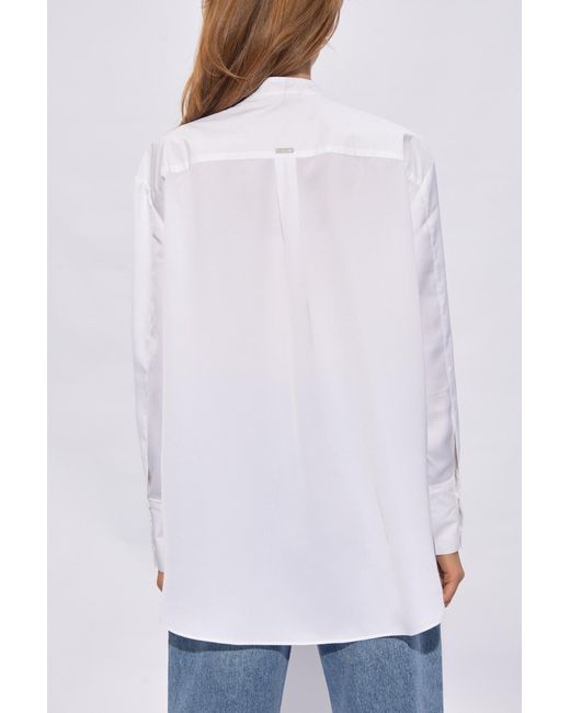 AllSaints White 'mae' Shirt From Organic Cotton,