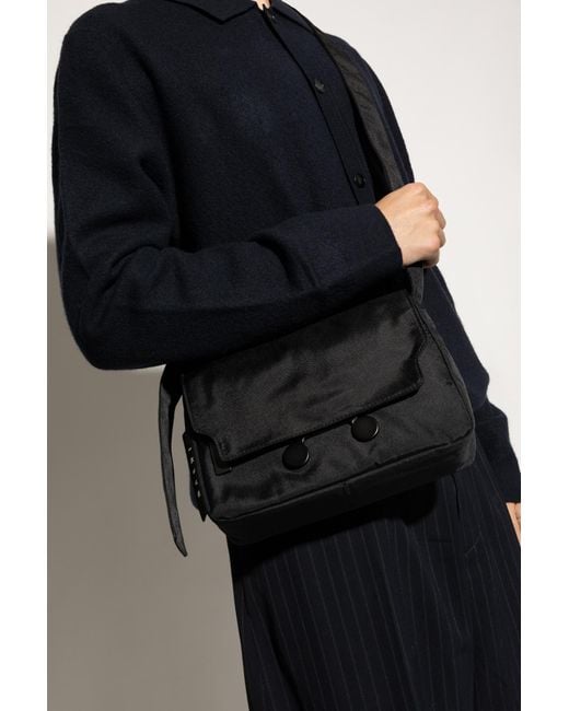 Marni Black Shoulder Bag With Logo for men
