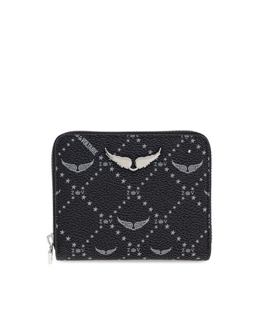 Zadig & Voltaire Black Wallet With Logo