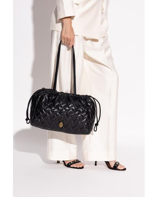 Kurt Geiger Black Shopper Bag "Kensington String"