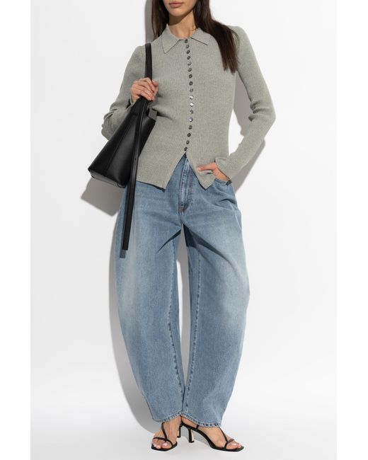 Rohe Gray Fitted Cardigan