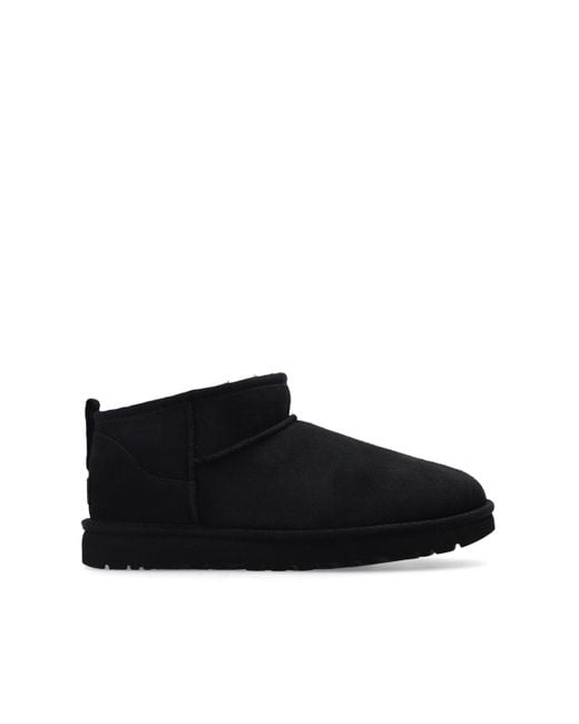 Ugg Black 'Classic Ultra Mini' Snow Boots