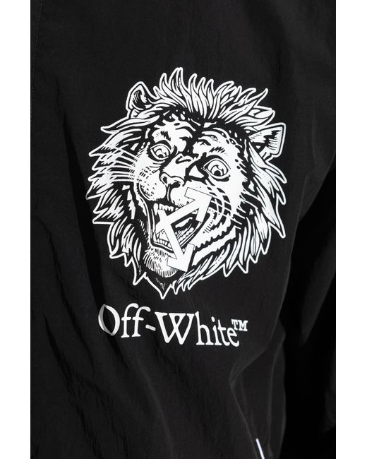 Off-White c/o Virgil Abloh Black Jacket With Print for men