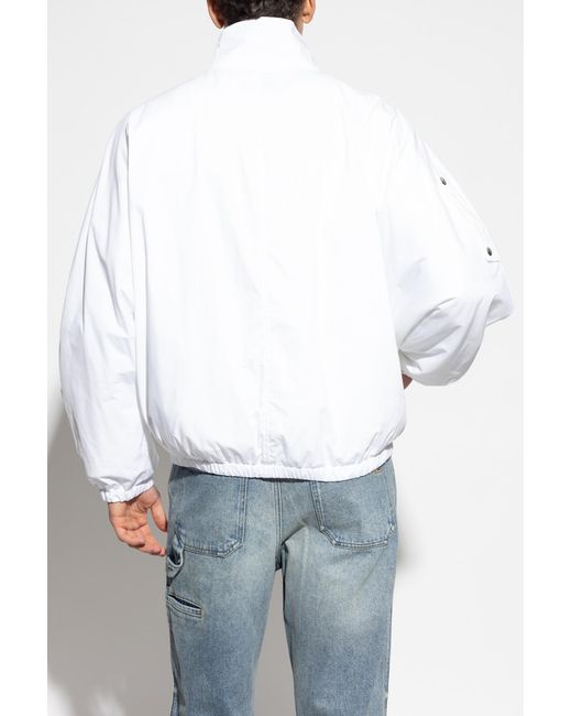 Courreges Blue Jacket With Logo for men