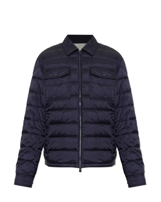 Moncler Blue Down Jacket With "Vydori" Vest for men