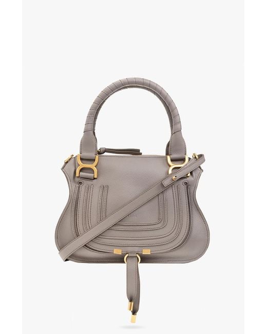 Chloé Gray 'Marcie Double Small' Shoulder Bag