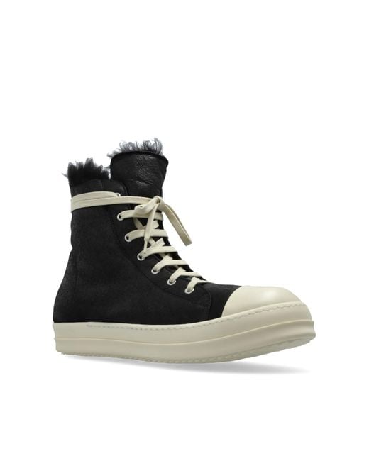Rick Owens Black Sports Shoes 'Lshc' for men