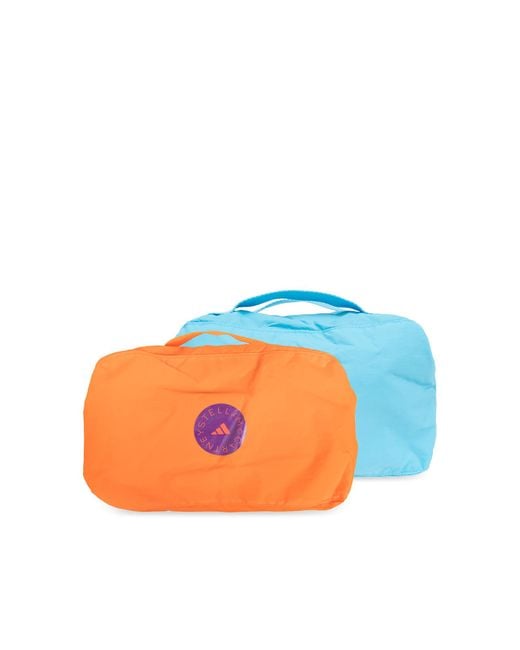 Adidas By Stella McCartney Orange Set Of Two Wash Bags,