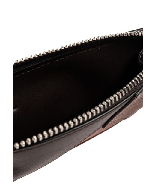 Loewe Brown Leather Card Holder for men