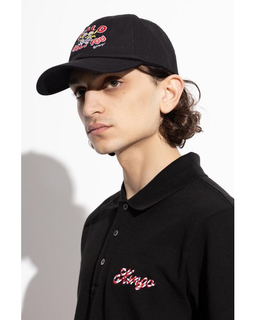 KENZO Black Baseball Cap