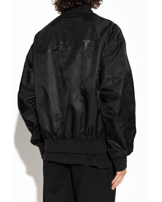 AllSaints Black "Future" Bomber Jacket for men