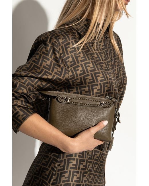 Fendi Brown Shoulder Bag By The Way Selleria Mini