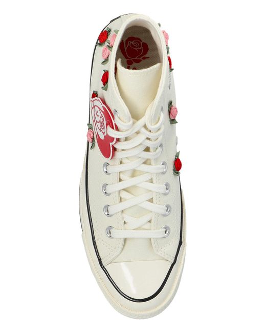 Converse White Sports Shoes A10637C Above The Ankle