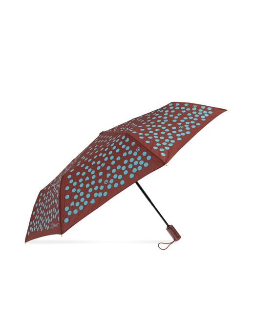 Moschino Brown Folding Umbrella