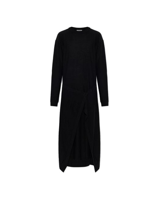 Lemaire Black Wool Dress