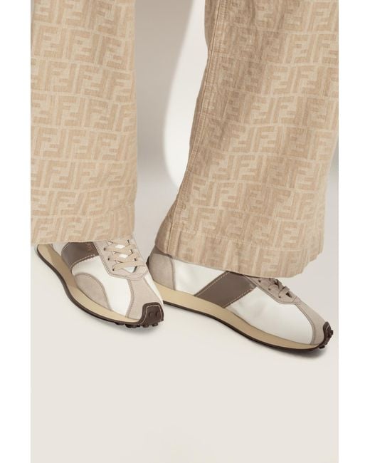 Tod's White Sports Shoes With Logo