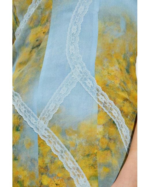AVAVAV Blue Dress With Slits
