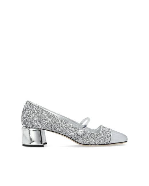 Jimmy Choo White Heeled Shoes Elisa