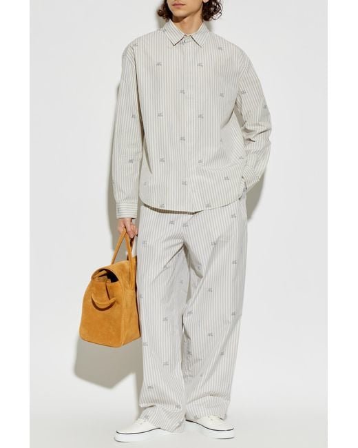 Jacquemus White Cotton Trousers for men