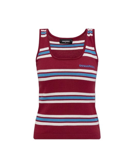 DSquared² Red Strappy Top