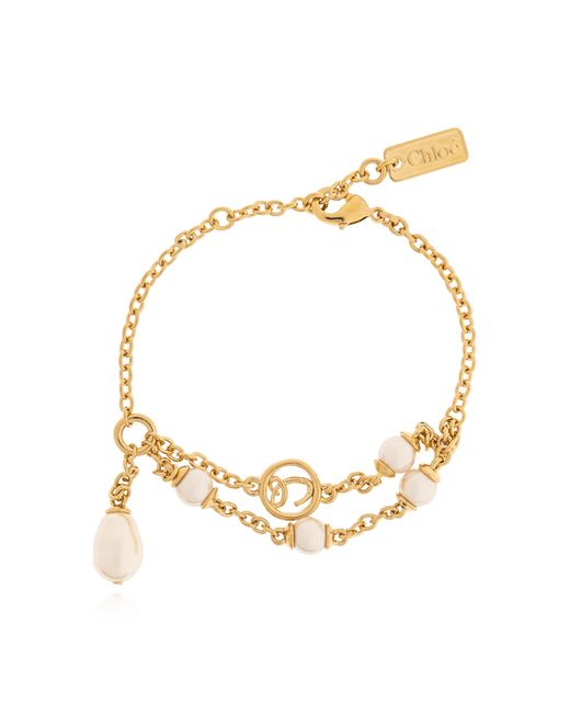 Chloé Metallic Brass Bracelet