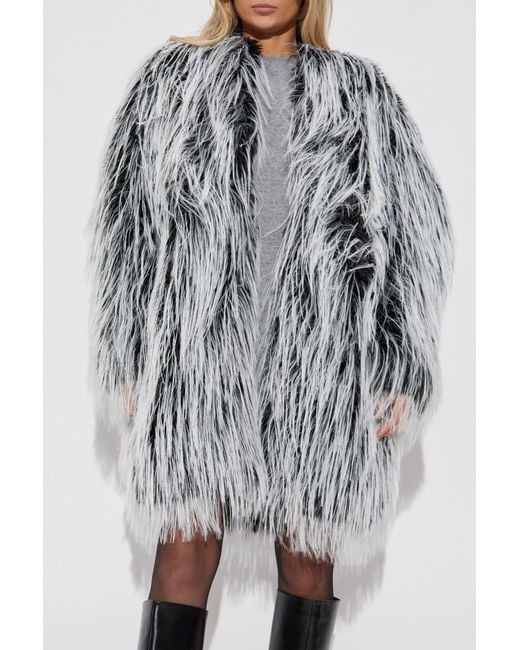 Sportmax Gray Adesso Faux Fur