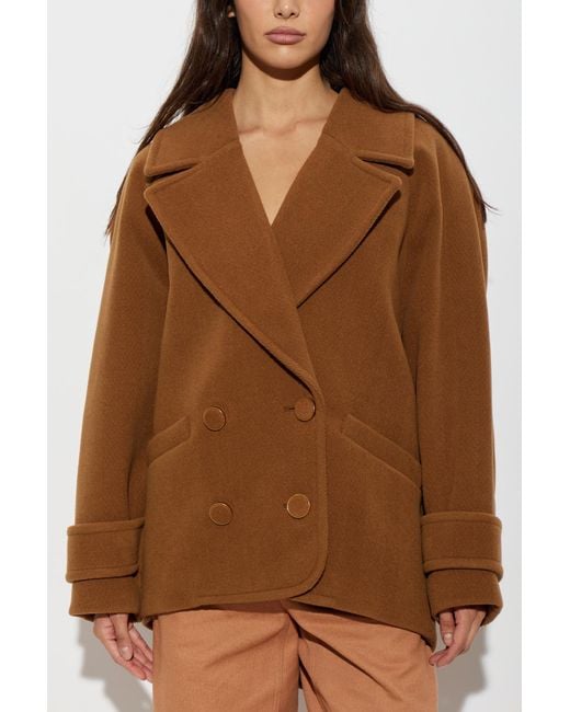 Chloé Brown Wool Coat