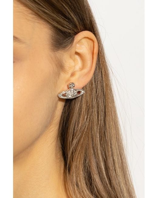 Vivienne Westwood Metallic 'Mini Bas Relief' Earrings
