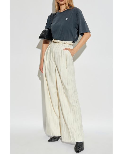 Anine Bing Blue T-Shirt 'Rudy'