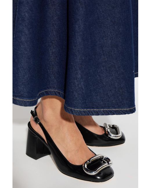 Marc Jacobs Black Leather Heeled Shoes
