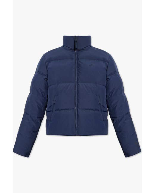 Lacoste Down Jacket With Logo in Blue Lyst UK
