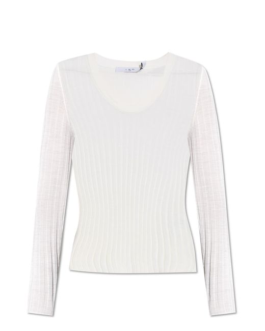 IRO Black Wool Top "Hattie"