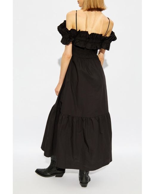 Ganni Black Strappy Dress,
